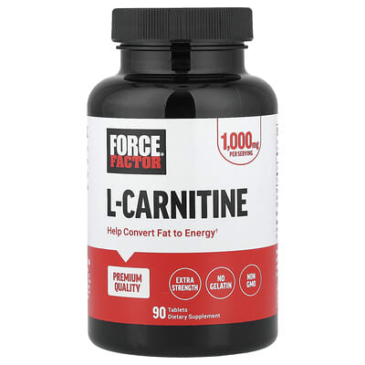 Force Factor, L-Carnitine, 1,000 mg, 90 Tablets