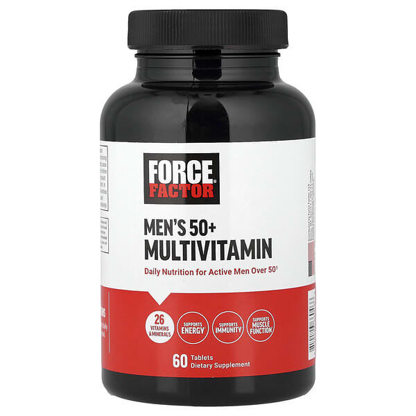 Force Factor, Erkekler için 50+ Multivitamin, 60 Tablet