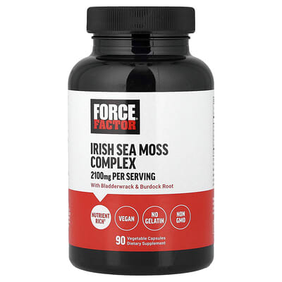 Force Factor, Irish Sea Moss Complex, 2100 mg, 90 Vegetarian Capsules (700 mg per capsule)
