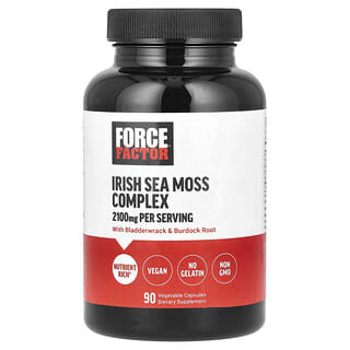 Force Factor, комплекс с ирландским морским мхом, 2100 мг, 90 растительных капсул (700 мг в 1 капсуле)