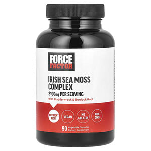 Force Factor, Irish Sea Moss Complex, 2,100 mg, 90 Vegetable Capsules (700 mg per Capsule)
