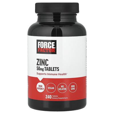 Force Factor, Zinc, 50 mg, 240 Tablets
