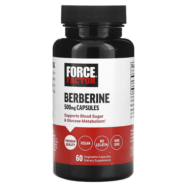 Berberine, 500 mg, 60 Vegetable Capsules