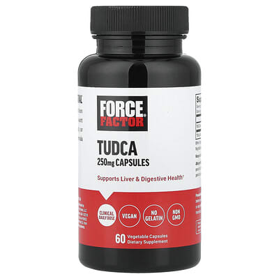 Force Factor, Tudca, 250 mg, 60 Vegetarian Capsules