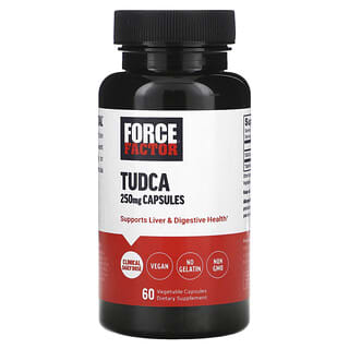 Force Factor, Tudca, 250 mg, 60 Cápsulas Vegetais
