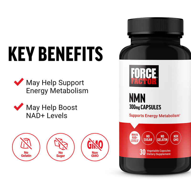 NMN, 300 mg , 30 Vegetable Capsules