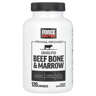 Force Factor, Primal Origins™ Grass-Fed Beef Bone & Marrow, 120 Capsules