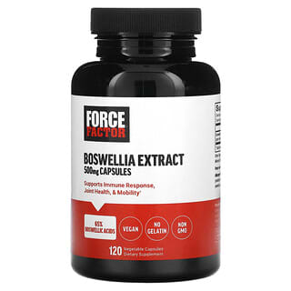 Force Factor, Extrait de boswellia, 500 mg, 120 capsules végétales