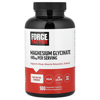 Force Factor, 甘氨酸鎂，140 毫克，180 粒素食膠囊