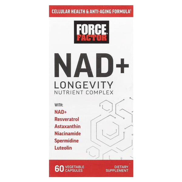 Force Factor, NAD+Longevity Nutrient Complex、ベジカプセル60粒
