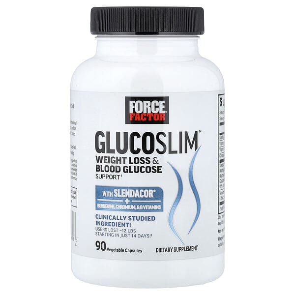 Force Factor, Glucoslim™, Weight Loss & Blood Glucose Support, 90 Vegetable Capsules — product photo 1