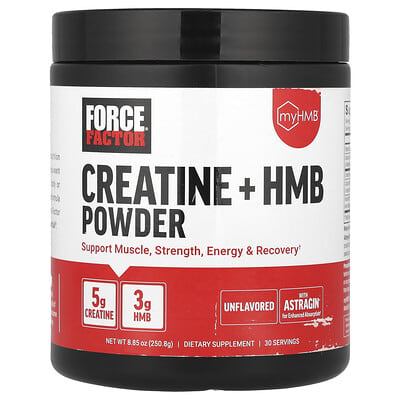 Force Factor, Creatine + HMB Powder, Original, 8.85 oz (250.8 g)