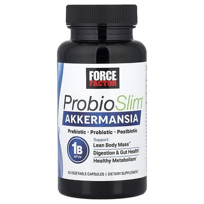 Force Factor, ProbioSlim® Akkermansia, 60 Vegetarian Capsules