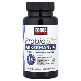 Force Factor, ProbioSlim® Akkermansia, 60 рослинних капсул