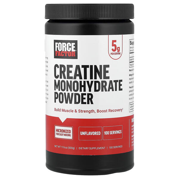 Force Factor, Creatine Monohydrate Powder, Unflavored, 17.6 oz (500 g) — product photo 1