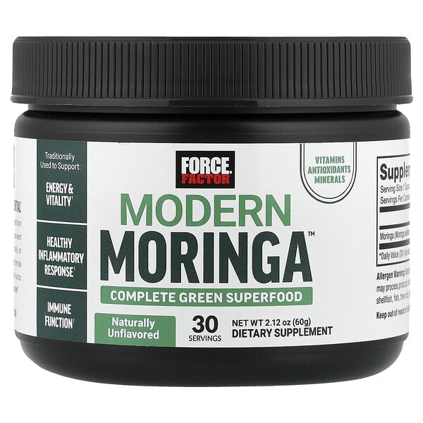 Force Factor, Modern Moringa™, Unflavored, 2.12 oz (60 g)