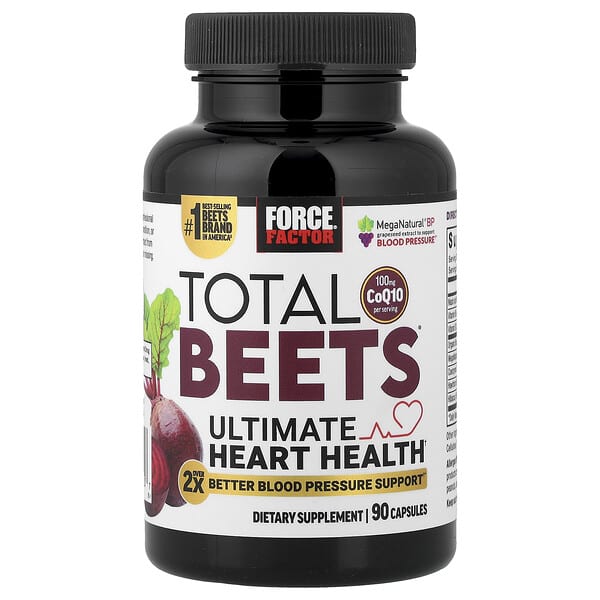 Force Factor, Total Beets®, 심장 건강 증진, 캡슐 90정