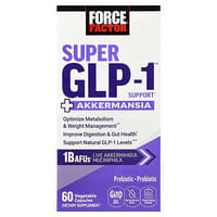 Force Factor, Super refuerzo para los agonistas del GLP-1™ con akkermansia, 60 cápsulas vegetales