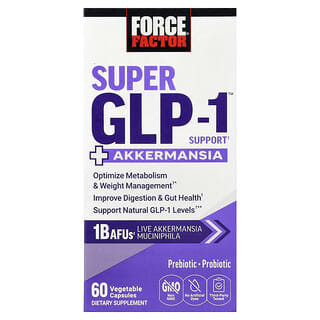 Force Factor, Super GLP-1™ Support + Akkermansia, 60 de capsule vegetale