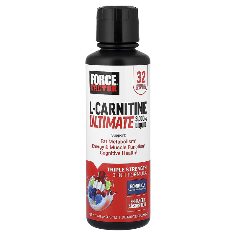 L-carnitina líquida superior, Bombsicle, 473 ml (16 oz. líq.)