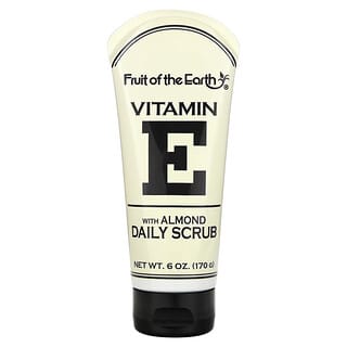 Fruit of the Earth, Vitamin E with Almond Daily Scrub, tägliches Peeling mit Vitamin E mit Mandel, 170 g (6 oz.)