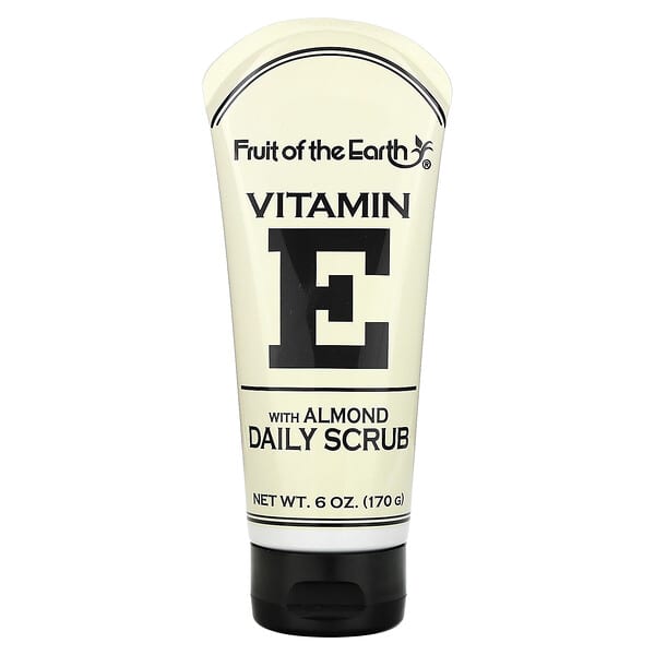 Fruit of the Earth, 비타민E, 아몬드 함유 데일리 스크럽, 170g(6oz)
