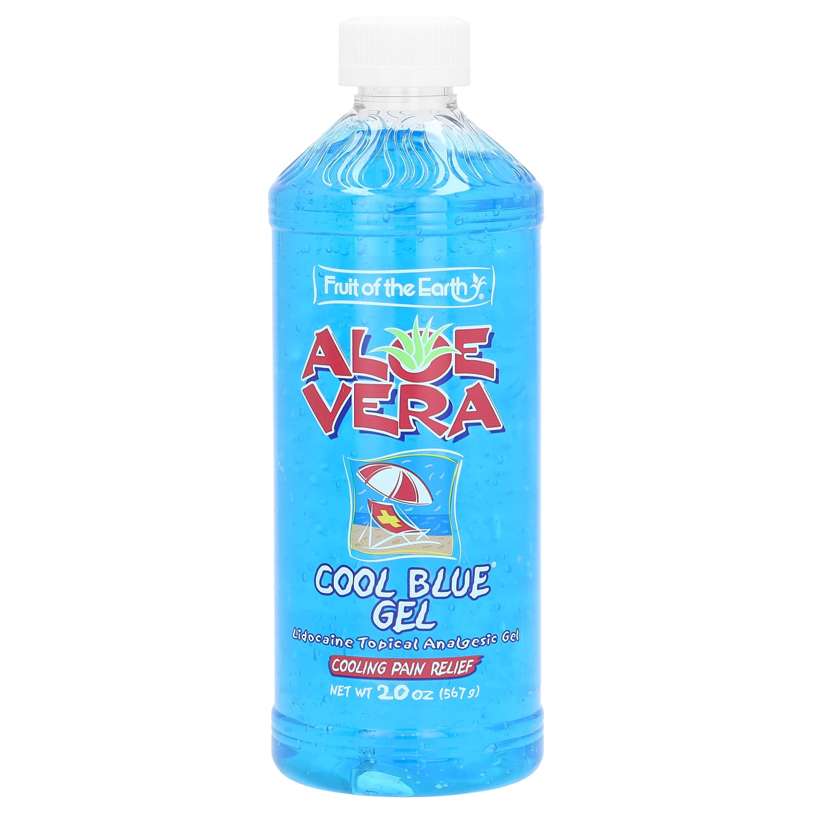 Fruit of the Earth, Aloe Vera Cool Blue Gel, 20 oz (567 g)