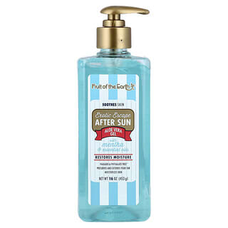 Fruit of the Earth, Exotic Escape, Gel de aloe vera con menta y aceites esenciales para después del sol, 453 g (16 oz)