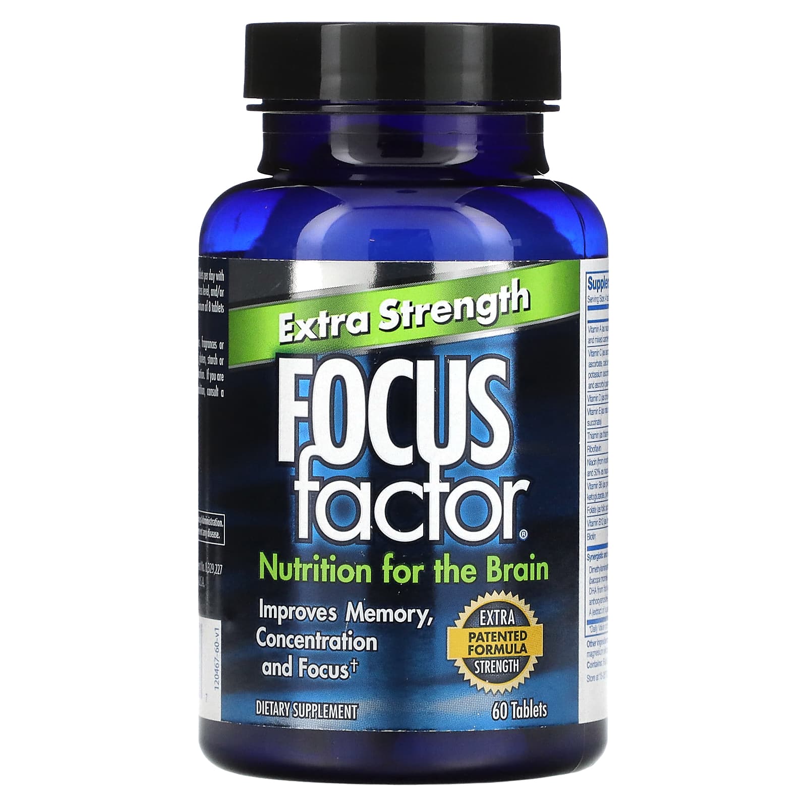 Focus Factor, Focus Factor, Extra Strength, 60 Tablets