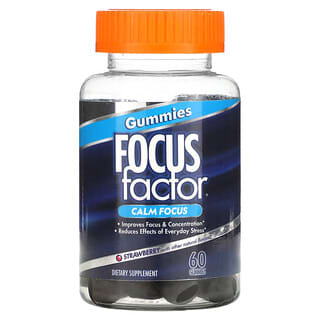 Focus Factor‏, Calm Focus, בטעם תות, 60 סוכריות גומי