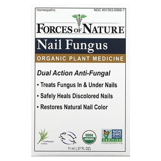 Forces of Nature, لعلاج فطريات الأظافر، دواء نباتي عضوي، 0.37 أونصة سائلة (11 مل)