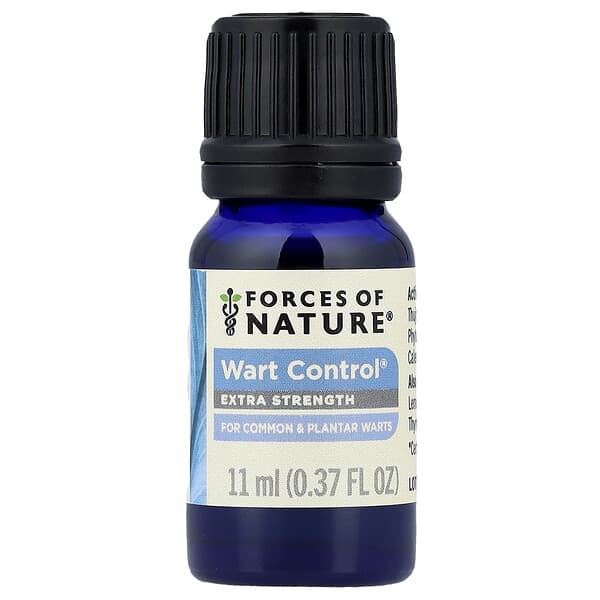Forces of Nature, 去疣劑，有機植物方劑，特強型，0.37 液量盎司（11 毫升）