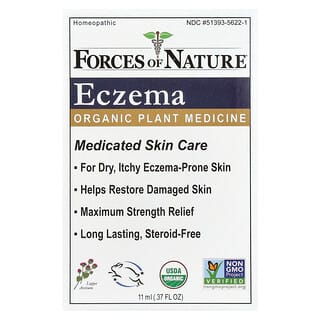 Forces of Nature, Eczema, Medicina vegetal orgánica, 11 ml (0,37 oz. líq.)