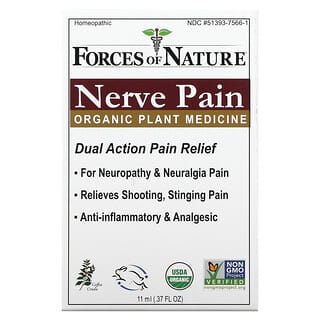Forces of Nature, Nerve Pain, Organic Medicine, 0.37 oz (11 ml)