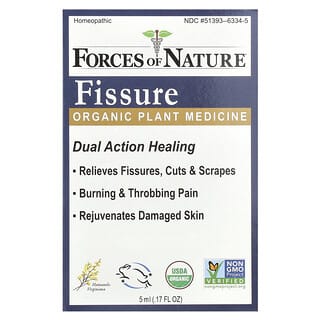 Forces of Nature, Fissure，有機植物方劑，0.17 液量盎司（5 毫升）