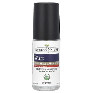 Forces of Nature, Wart Remover, Warzenentferner, Dual-Action-Roll-On, extra stark, 4 ml (0,14 oz.)