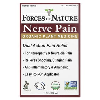 Forces of Nature, Nerve Pain, Aplicador de Roll-On, 4 ml (0,14 fl oz)