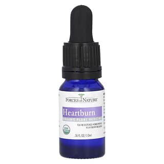 Forces of Nature, Heartburn, Organic Plant Medicine, Mint, 0.34 fl oz (10 ml)