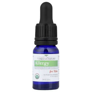 Forces of Nature, Allergy, Organic Plant Medicine, For Children Aged 3-12, Orange, 0.34 fl oz (10 ml)
