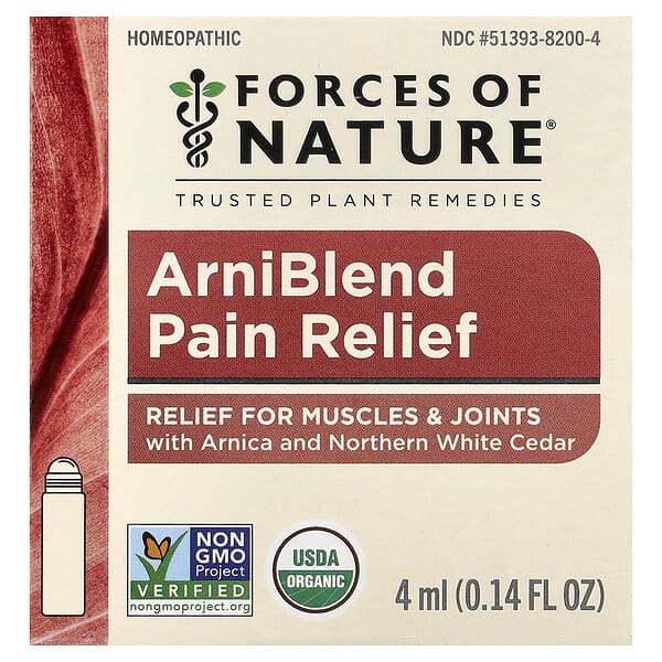 Forces of Nature, ArniBlend 통증 완화제, 4ml(0.14fl oz)