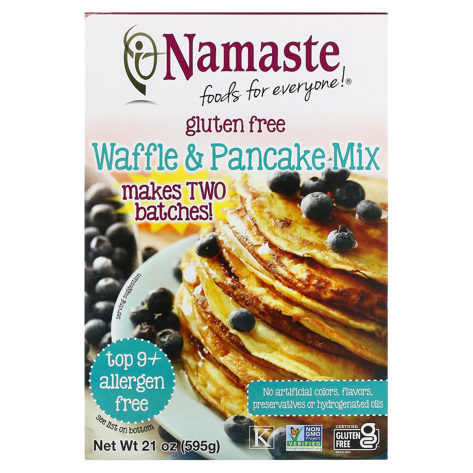 Namaste グルテンフリー ワッフル パンケーキミックス 21オンス 595 G