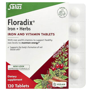 Floradix, Iron + Herbs, 120 Tablets