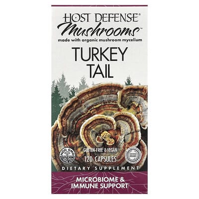 Host Defense, Mushroom™, Versicolor Versicolor, 120 Capsules (0.5 g per capsule)
