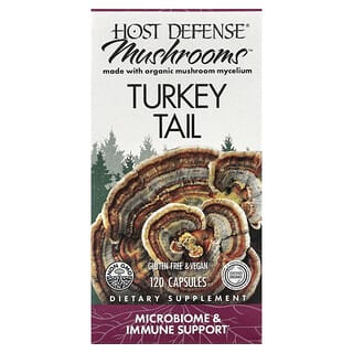 Host Defense, Ciuperci, Coadă de Curcan, 120 Capsule (0,5 g per capsulă)