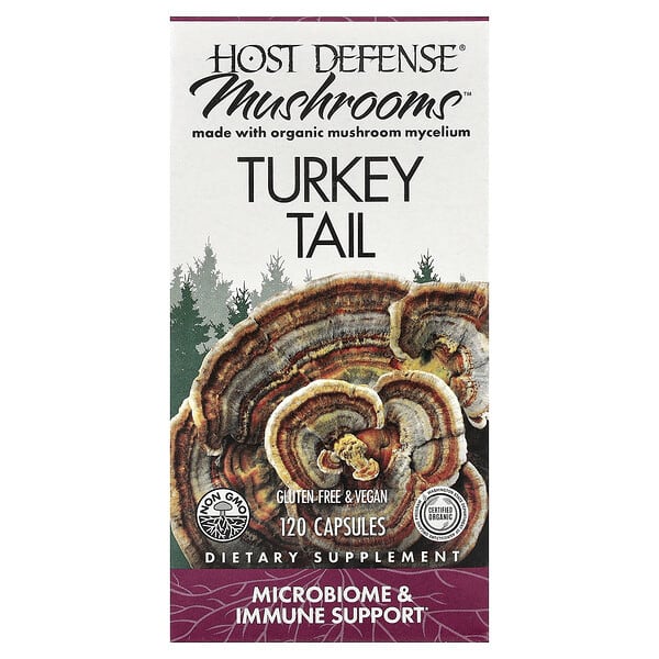Mushrooms™, Turkey Tail, 120 Capsules (0.5 g per Capsule)