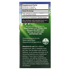 Fungi Perfecti Host Defense, Mushrooms, Reishi,  Longevity Support, 60 Vegetarian Capsules