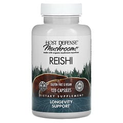 Fungi Perfecti Host Defense, Reishi, Longevity Support, 120 Capsules