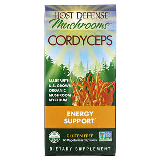 Fungi Perfecti Host Defense, Host Defense Mushrooms, Cordyceps, Energy Support, 60 Vegetarian Capsules