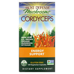 Fungi Perfecti Host Defense, Cordyceps, Energy Support, 120 Vegetarian Capsules