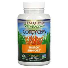 Fungi Perfecti Host Defense, Cordyceps, Suporte Energético, 120 Cápsulas Vegetarianas